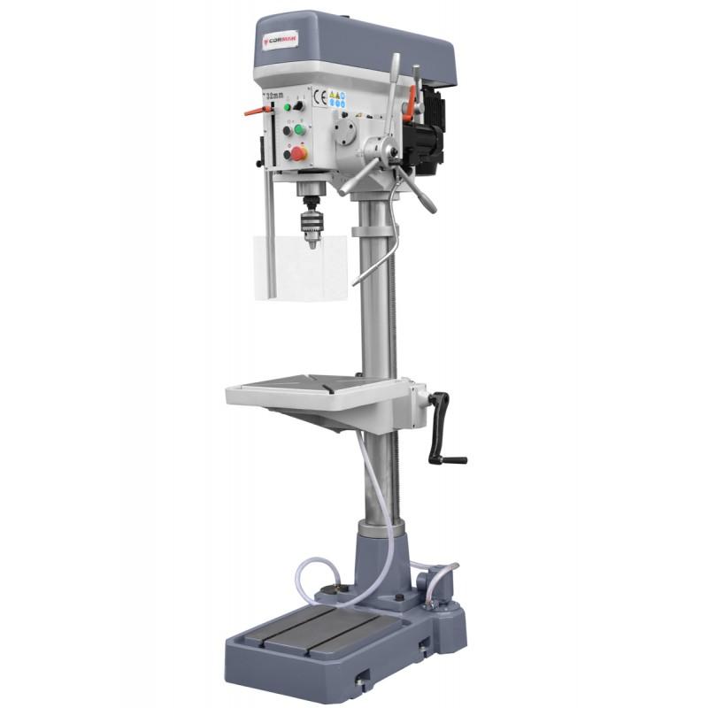Perceuse à colonne industrielle Cormak WS32BGP 400V - 32mm - 8 vitesses - MT3 - Moteur 1.5 kW_0