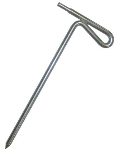PIQUET DE TERRE AVEC RACCORD FEMELLE DIAM.4MM, L.23.5 CM