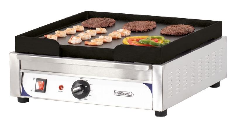 Plaque à snacker fonte lisse à poser avec surface de cuisson 380x38... - PCPASFL_0