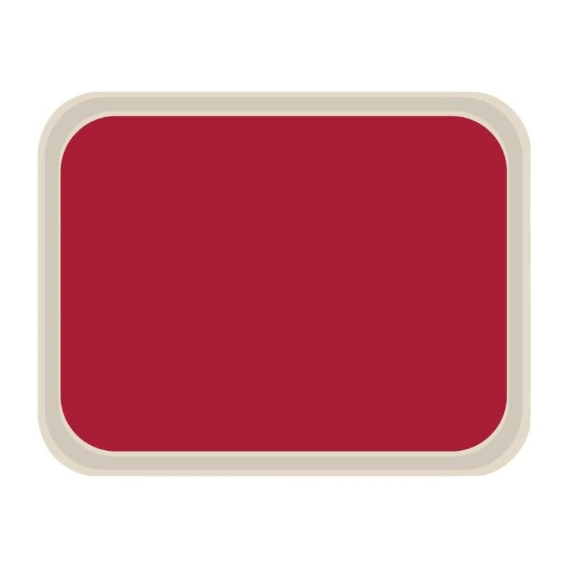 Plateau de service en polyester America rouge - 460 x 360 x 15 mm - ROLTEX - 0615402133968_0