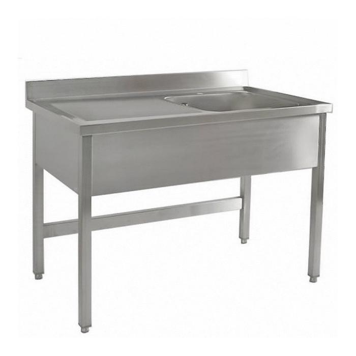 Plonge avec bacs de 40 x 50 x 30 cm - série 600 - Construction inox 18/10 - MAK1/0_0