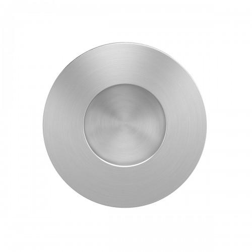 POIGNÉE CUVETTE RONDE - POUR PORTE EN VERRE - SÉRIE EZ1706 GS - SATINÉ SANS TROU KARCHER DESIGN