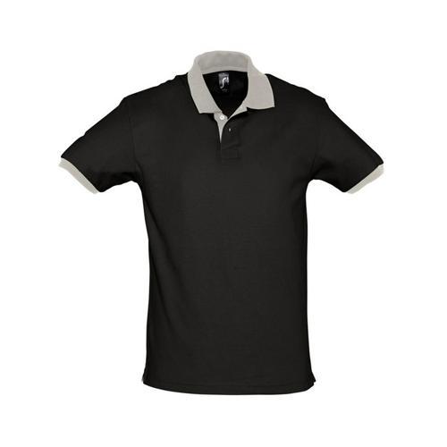 POLO PERSONNALISABLE PRINCE EXPERT COTON NOIR