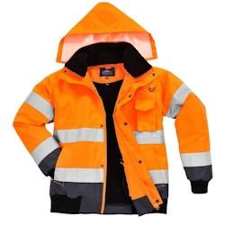 Portwest - Blouson de travail chaud certifié -40°C bicolore HV Orange / Bleu Marine Taille 5XL - XXXXXL orange 5036108216949_0