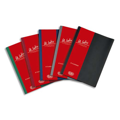 PROTEGE-DOCUMENTS ELBA LE LUTIN - 20 POCHETTES/40 VUES - ASSORTIS MOYEN - COUVERTURE PVC 34/100E - POCHETTES PVC 5.5/100E - LOT DE 5