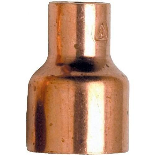 RÉDUCTION CUIVRE À SOUDER MÂLE Ø18 / FEMELLE Ø16 BRICOZOR