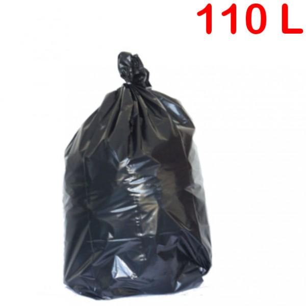 Sac poubelle à déchets lourds - Volume 110 litres - Résistant en matière recyclée extrudée - Marque Rolléco_0