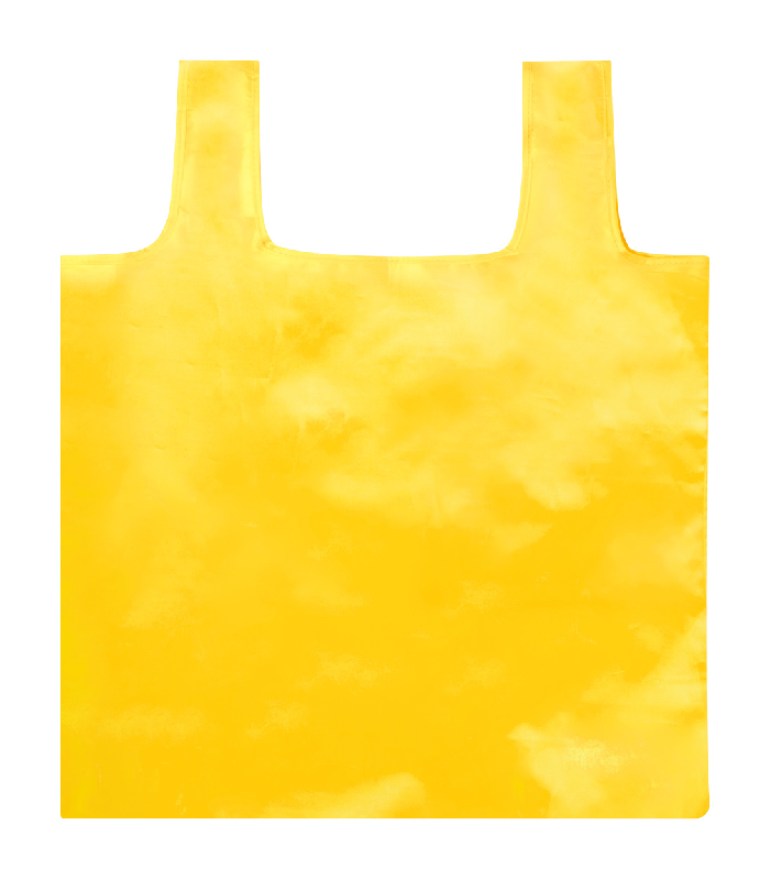 Sac shopping pliable en PET recyclé - Labélisé RPET - Couleur jaune - 26g_0