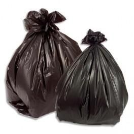 SACS POUBELLES SAC PLASTIQUE EN BASSE DENSITÉ 100 L NOIR X200