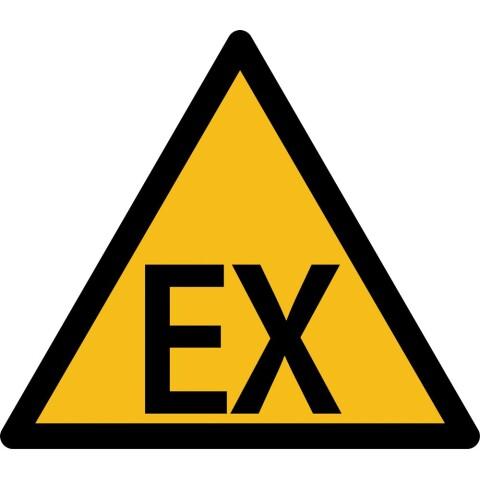 SIGNALÉTIQUE DE DANGER - ATMOSPHÈRE EXPLOSIVE - W021 - ISO 7010 - 315 MM - PVC