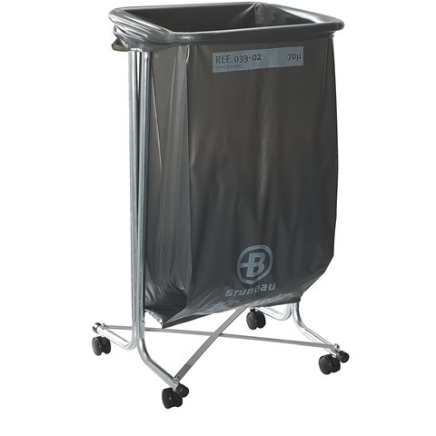 SUPPORT DE SACS POUBELLES À ROULETTES 100-110 LITRES -