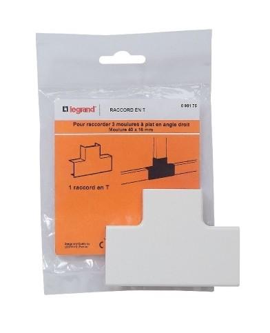 Système de moulure 40 x 16 mm - LS Té de dérivation pour passage de câbles_0