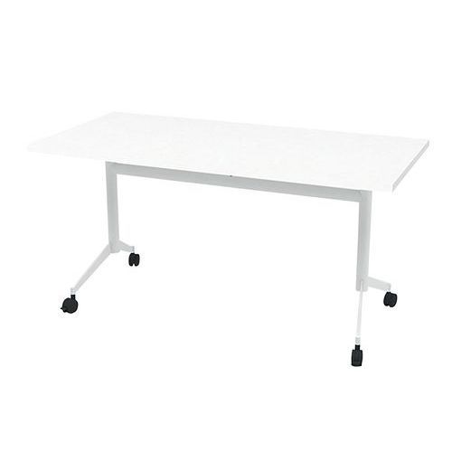 TABLE DE RÉUNION 140X70X73 POP-UP - BLANC/BLANC - QUADRIFOGLIO