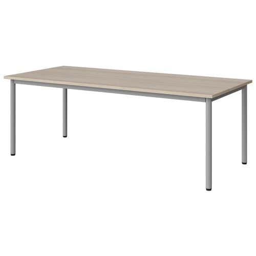 TABLE MALIBU 180X80 T4 4P STRA ABS ACACIA/GRIS 9006