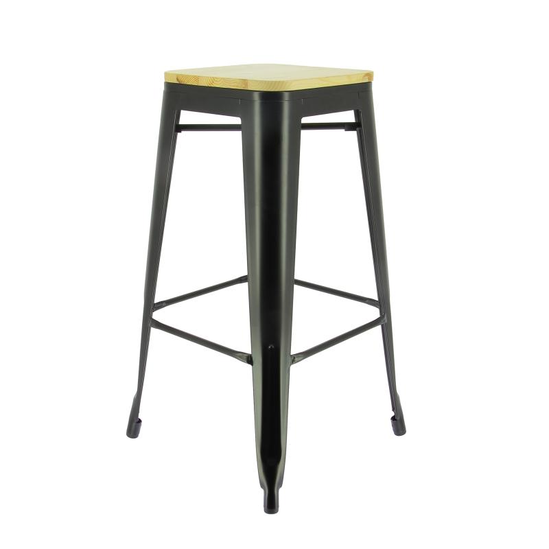 Tabouret haut restaurant métal Austin - NOIR_0
