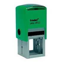 TAMPON ENCREUR PERSONNALISÉ AUTOMATIQUE TRODAT PRINTY 4923 MONOCHROME - VERT