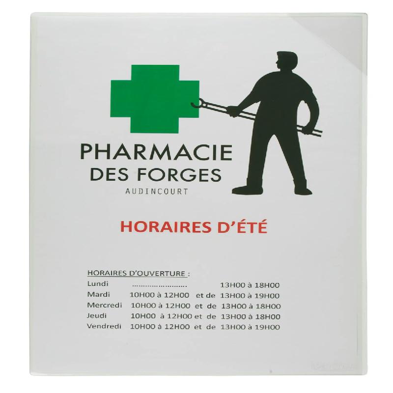 Tarifold Sachet 5 pochettes murales PVC A4, dos magnétique sur la totalité du produit - B194690_0
