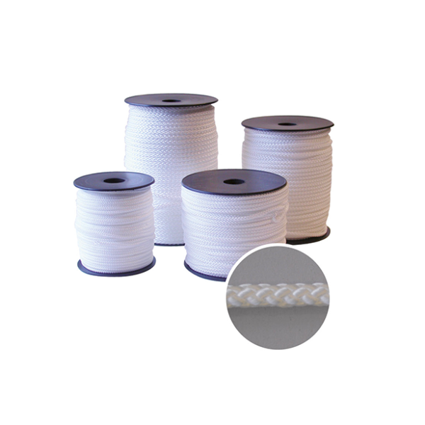 Tresse polypropylène blanche Périades - 8 fuseaux perlés - Pour industrie, ameublement et plaisance_0