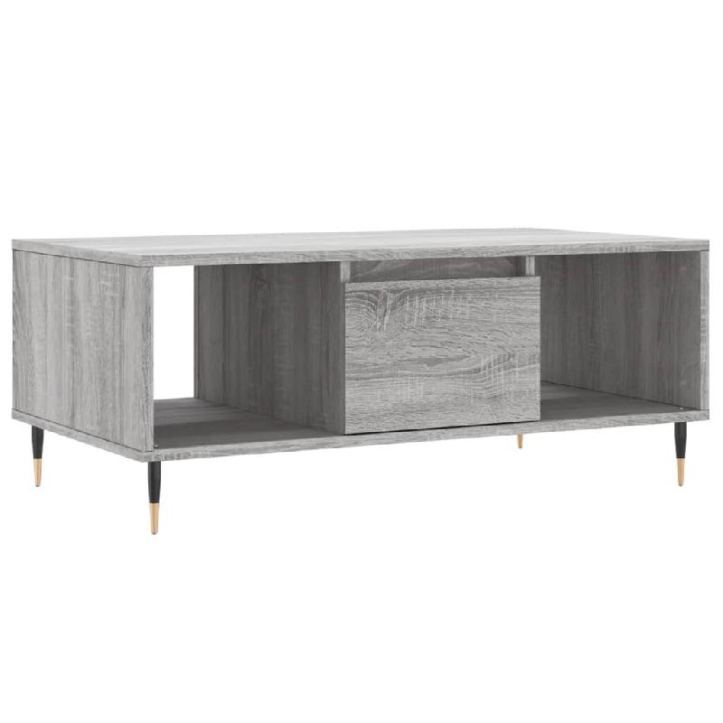 VidaXL Table basse Sonoma gris 90x50x36,5 cm Bois d'ingénierie Modèle Flex Modern Élite - 830586_0