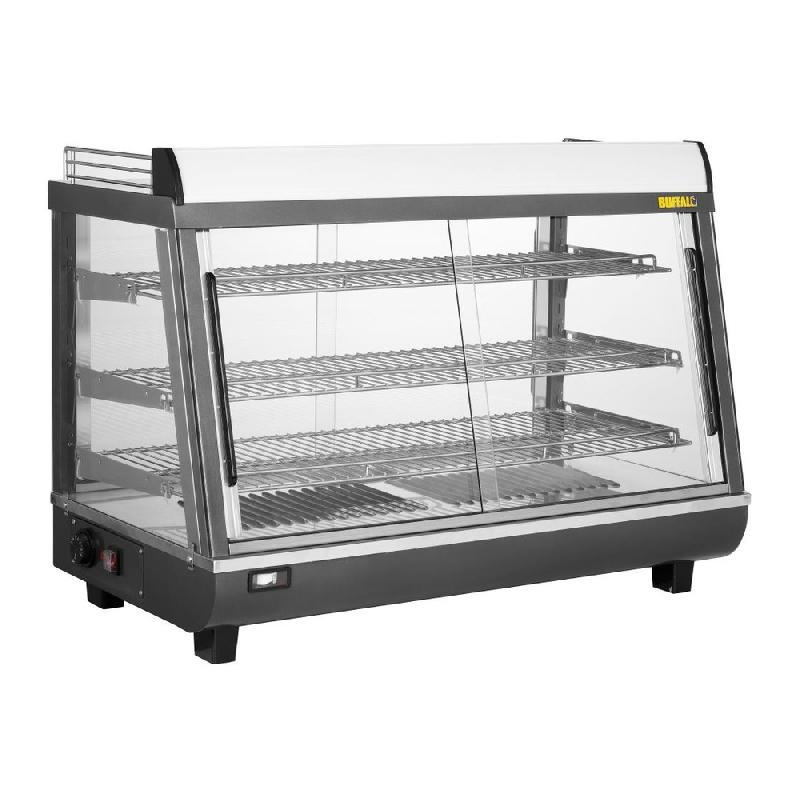 Vitrine chauffante portes avant et arriere Buffalo 136L | Buffalo - HW928_0