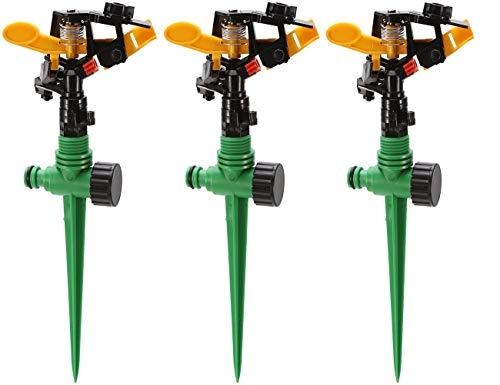 Arroseur de pelouse rotatif à 360° - Arroseur automatique d'arrosage de jardin avec design anti-fuite et réglable_0
