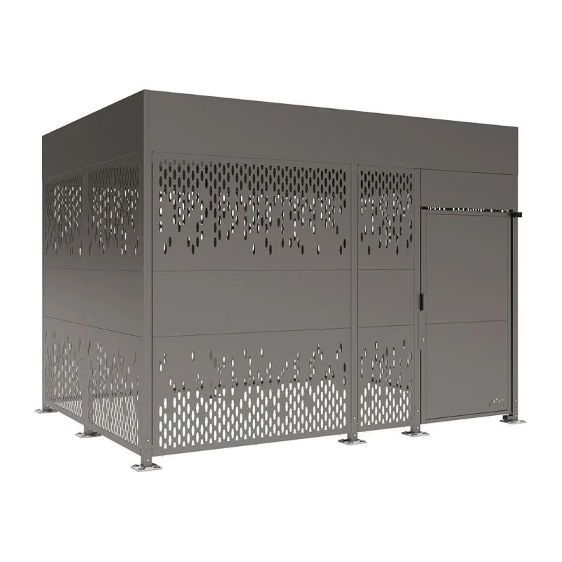 Abri vélos sécurisé Horizon bardages acier - 402 x 306 cm_0