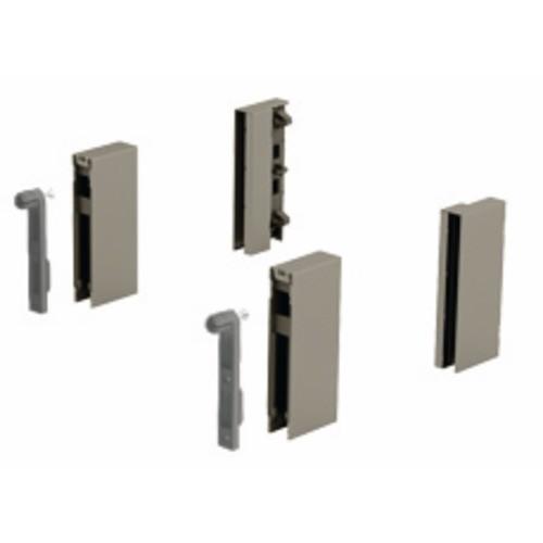 ADAPTATEURS DESIGNSIDE POUR TIROIR ARCITECH-HAUTEUR 92 MM-CHAMPAGNE HETTICH