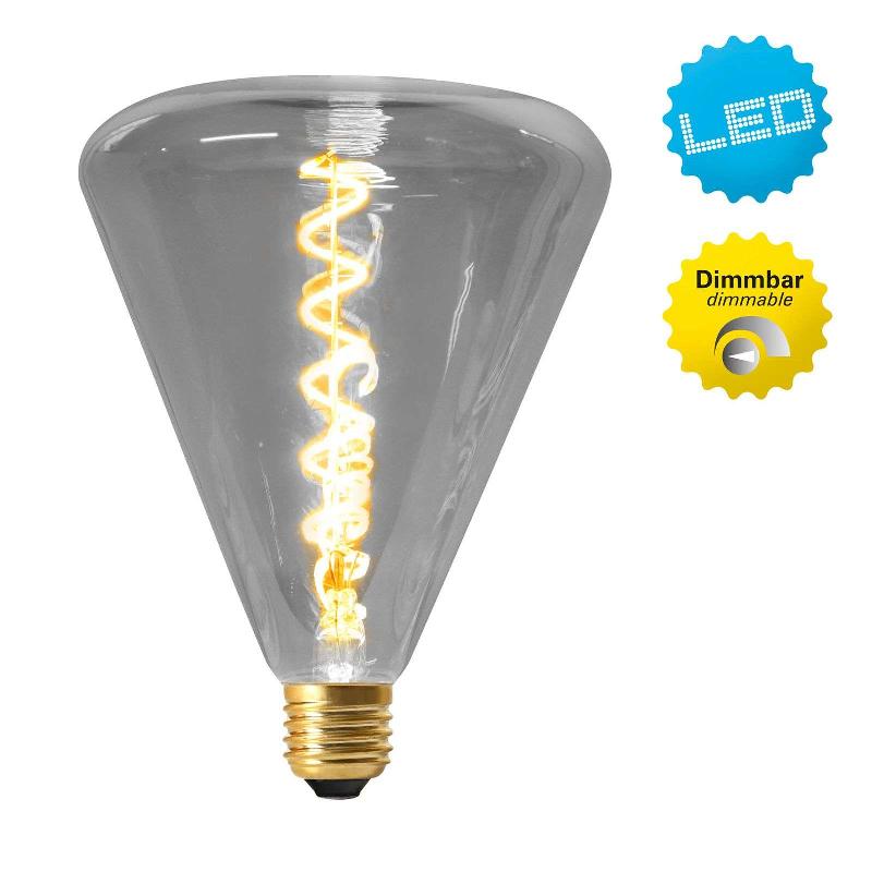 NÄVE AMPOULE LED DILLY E27 4 W 2 200 K DIMMABLE, GRISE
