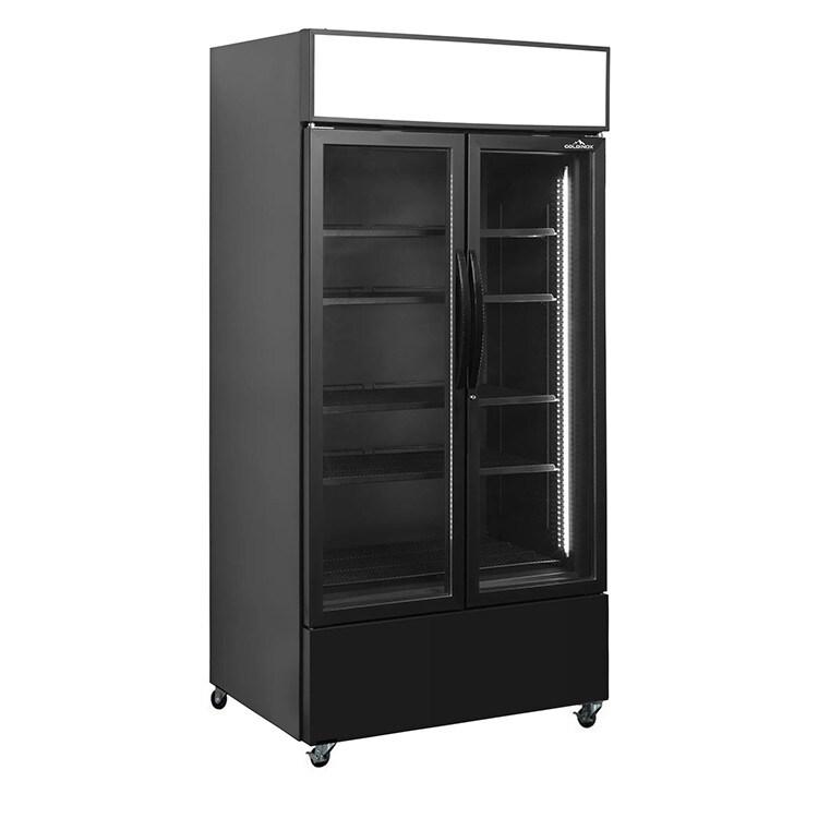 Armoire à boissons 460 Litres sur roulettes Full Black PREMIUM - GOLDINOX - inox 3701770829330_0