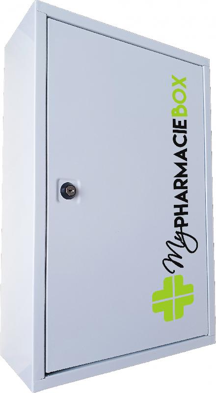 Armoire à pharmacie magasin 20 personnes - Métal, 46x30x13, 2 tablettes fixes, fixation murale - arm1p.Mag.C20b_0