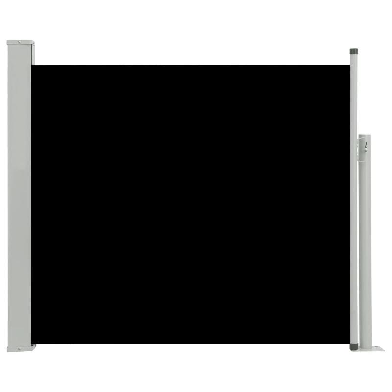 Auvent paravent store brise-vue latéral rétractable - Protection visuelle 100x300 cm - Noir_0