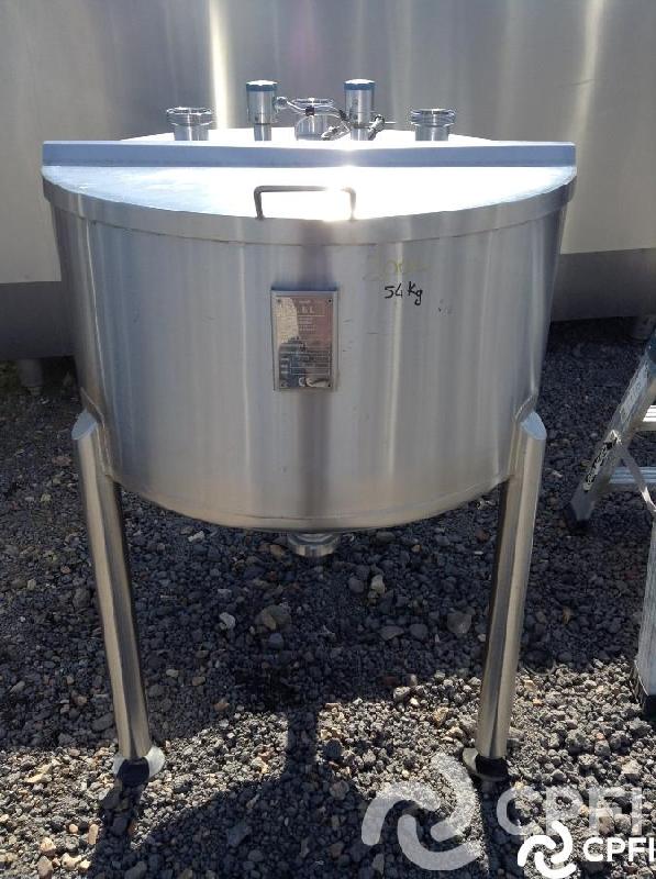 Bac de lancement LBL 200 L avec demi-couvercle, sondes de niveau et piquages 63.5_0