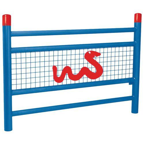 BARRIÈRE LINEA SPÉCIALE ECOLE 1.57 M SERPENT GALVA BLEU 5010 - PROCITY