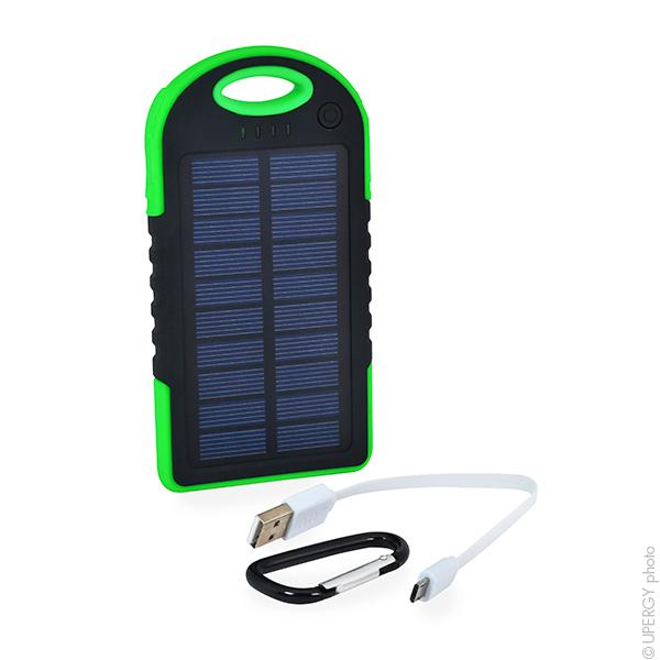 BATTERIE EXTERNE UNIVERSELLE SOLAIRE 5V 5000MAH_0