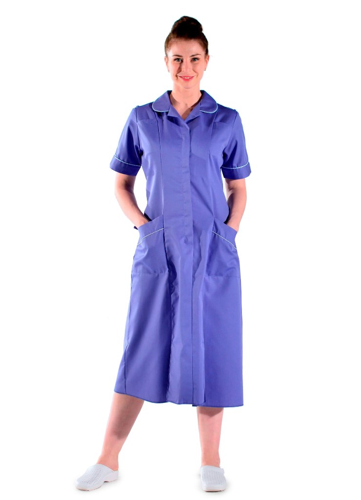 BLOUSE INFIRMIÈRE LONGUE HOSPITAL BLUE