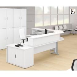 Bureau d'accueil Sigma avec angle - Mobel Linea - ergonomique et abordable_0