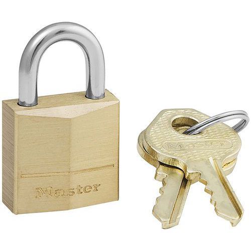 CADENAS À CLÉS EN LAITON MASSIF - LARGEUR 20 MM - ANSE 11MM - MASTER LOCK