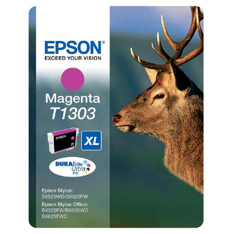 CARTOUCHE EPSON T1303 MAGENTA POUR IMPRIMANTES JET D'ENCRE