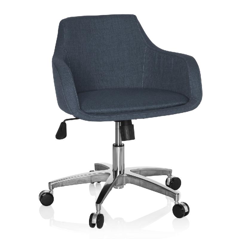 Chaise de bureau / Chaise pivotante SHAPE 100 gris foncé hjh OFFICE - gris polyester 670530_0