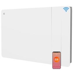 CIARRA Radiateur Électrique Connecté Inertie Sèche Céramique et Film 1500W, WiFi Programmateur CBHTD15A-W - blanc métal CBHTD15A-W_0