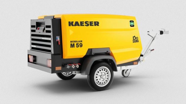 Compresseur mobile de chantier KAESER MOBILAIR avec génératrice intégrée - Débit jusqu'à 8,4 m³/min - Pression jusqu'à 14 bar_0