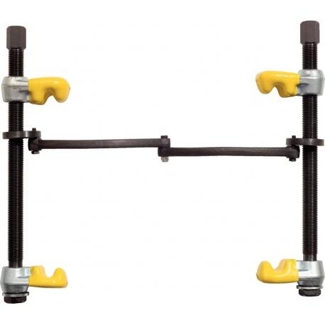 Compresseur ressort - barre de sécurité et crochets revêtement plastifié 240 mm - KS Tools | 670.0031_0