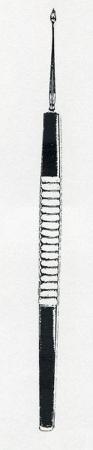 Curette ophtalmologie fine ovale - inox 12,5 cm - Ref 6414_0