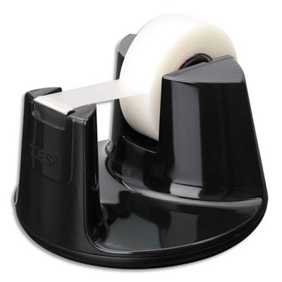 DEVIDOIR TESA COMPACT - LIVRE AVEC UN ROULEAU ADHESIF INVISIBLE - COLORIS NOIR