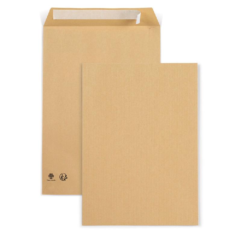 ENVELOPPE KRAFT RAJA - 90 G/M² - FORMAT INTERNATIONAL C4 229 X 324 MM - SANS FENETRE - FERMETURE AUTOCOLLANTE AVEC BANDE PROTECTRICE - BRUN