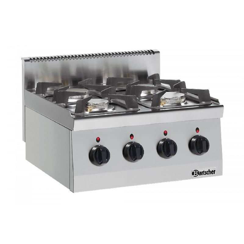 Fourneau inox gaz 4 feux, à poser, 19 000 W, GAZ_0