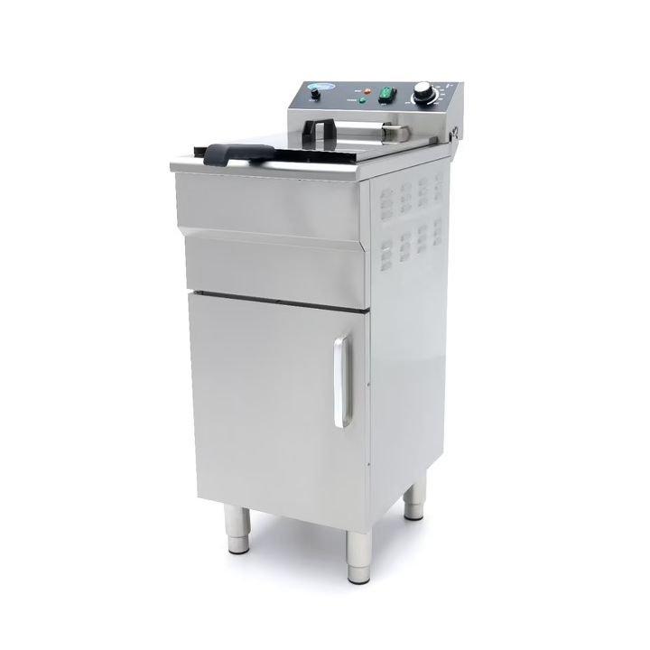 Friteuse Professionnelle ECO 16 L - 1 panier - avec robinet de vidange et support - 400V, MONO_0
