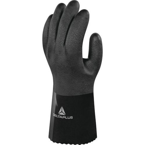 GANTS DE MANUTENTION ANTISTATIQUE PVC SUPPORT COTON TYPE PETROLIER TAILLE 09 - DELTAPLUS