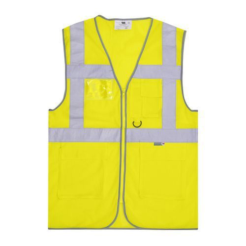 GILET SAFARI AIR JAUNE FLUORESCENT L - T2S