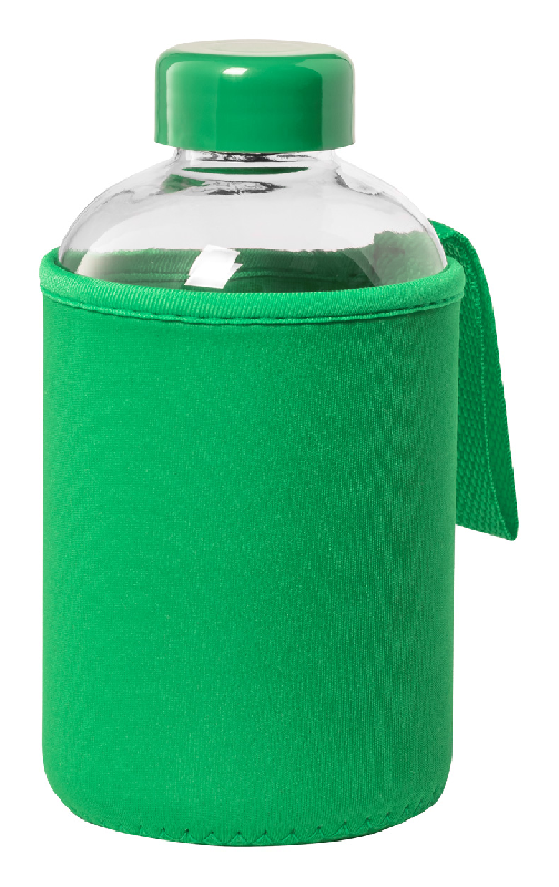 Gourde en verre - 600 ml avec capuchon assorti et couvercle softshell_0